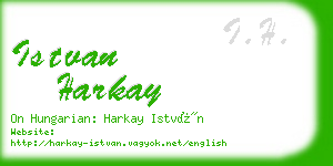 istvan harkay business card